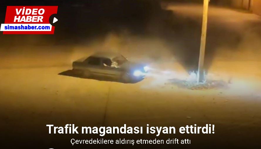 Bursa’daki trafik magandası kamerada: Çevredekilere aldırış etmeden drift attı