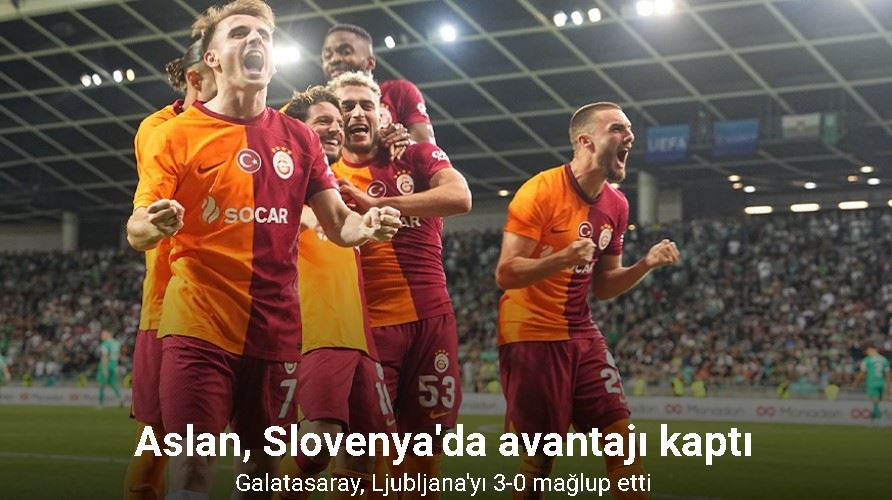 UEFA Şampiyonlar Ligi: Olimpija Ljubljana: 0 - Galatasaray: 3 (Maç sonucu)