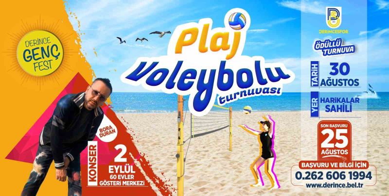 Plaj Voleybolu Turnuvasına kayıtlar devam ediyor