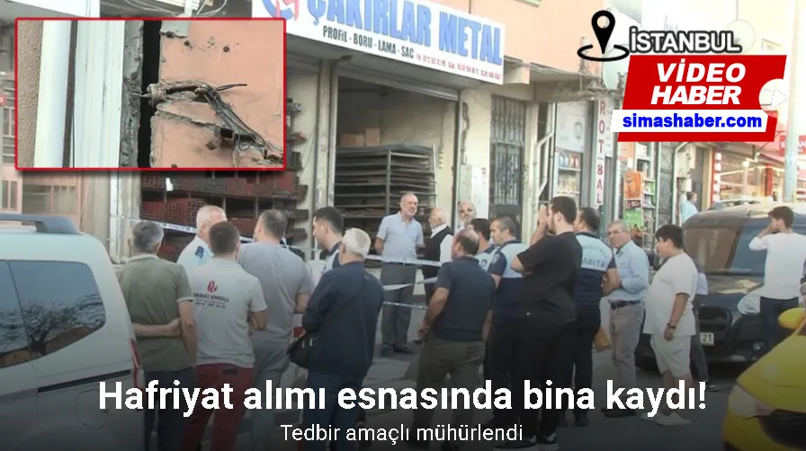 Arnavutköy’de hafriyat alımı esnasında bina kaydı