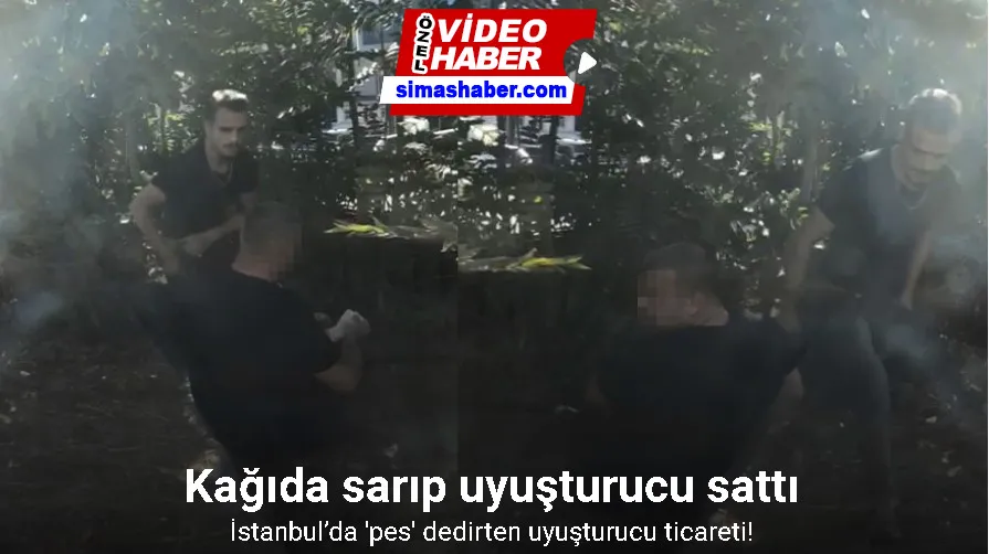 İstanbul’da “pes” dedirten uyuşturucu ticareti kamerada: Kağıda sarıp uyuşturucu sattı