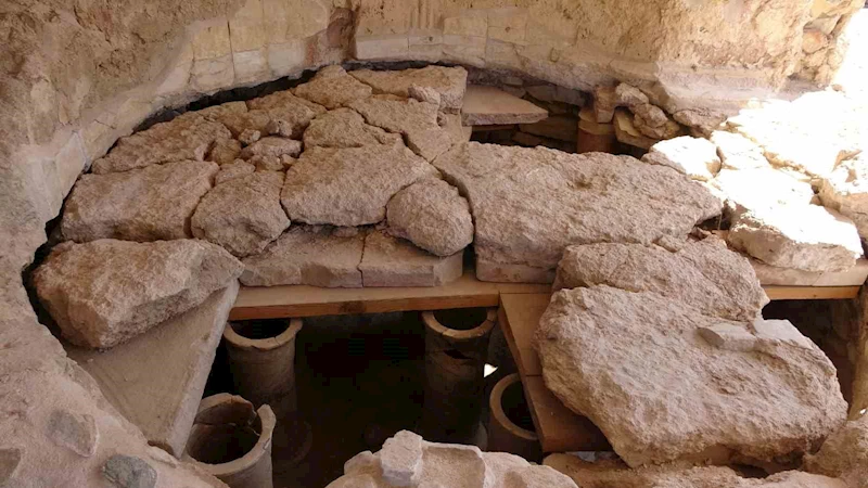 Parion Antik Kenti’nde 1950 yıllık Roma Hamamındaki terleme odası restore edildi
