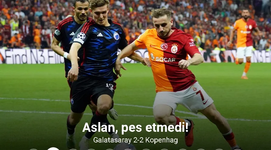 UEFA Şampiyonlar Ligi: Galatasaray: 2 - Kopenhag: 2 (Maç sonucu)