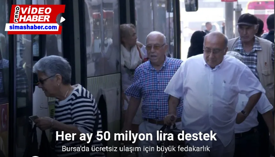   Bursa’da ücretsiz ulaşım için büyük fedakarlık