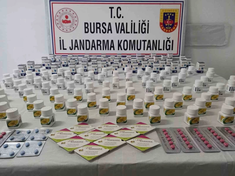 Bursa’da cinsel gücü arttırıcı ilaç operasyonu
