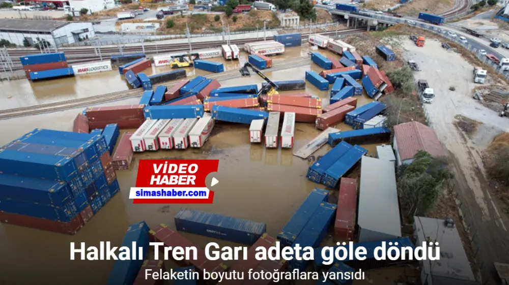 Fotoğraflarla göle dönen Halkalı Tren Garı