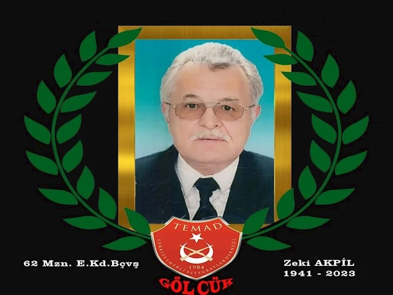 Emekli Kıdemli Başçavuş Akpil hayatını kaybetti
