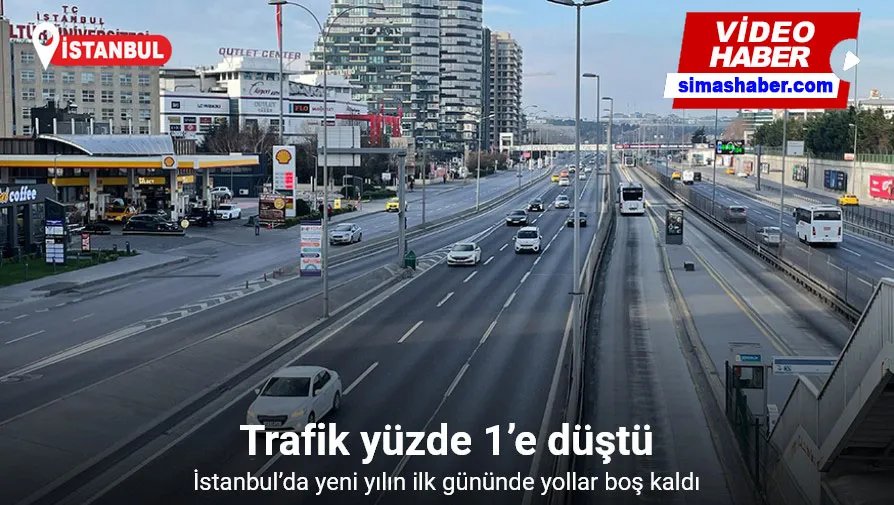 İstanbul’da yeni yılın ilk gününde trafik yüzde 1’e düştü