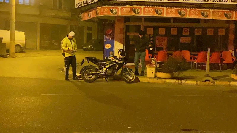 Edirne’de devrilen motosikletin sürücüsü yaralandı
