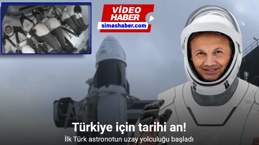 Türkiye’nin ilk astronotu Alper Gezeravcı’nın uzay yolculuğu başladı