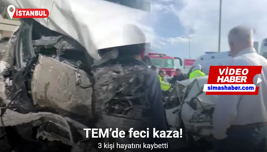 TEM’de feci kaza: 3 ölü, 1 yaralı