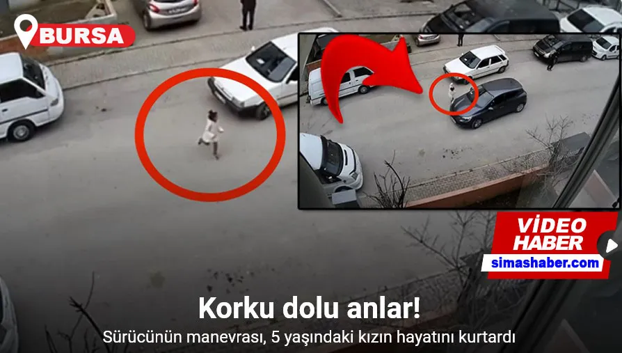 Bursa’da hayat kurtaran o manevra kamerada