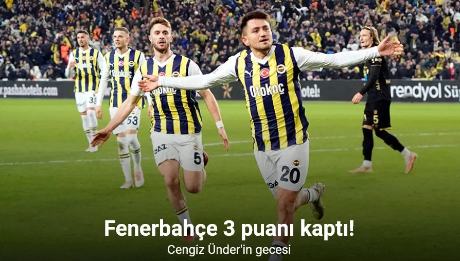 Trendyol Süper Lig: Fenerbahçe: 2 - MKE Ankaragücü: 1 (Maç sonucu)