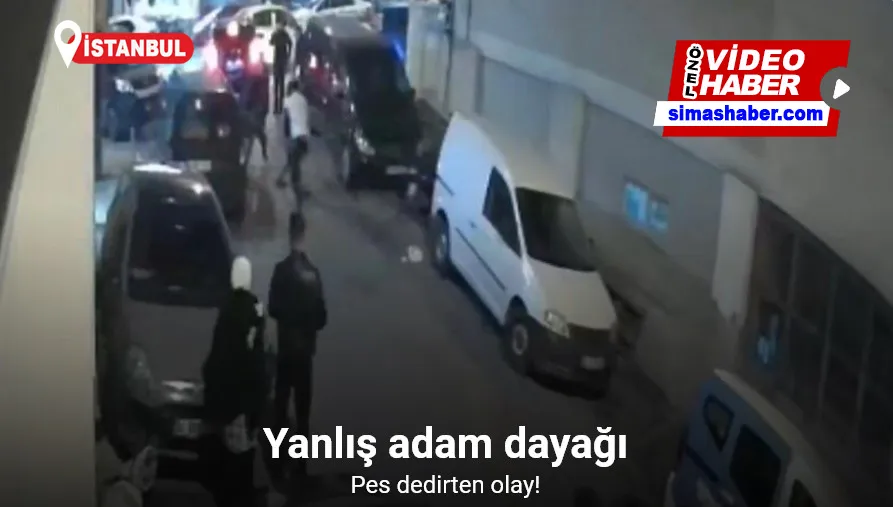 İstanbul’da yanlış adam dayağı kamerada: Tek kafayla yere serildi