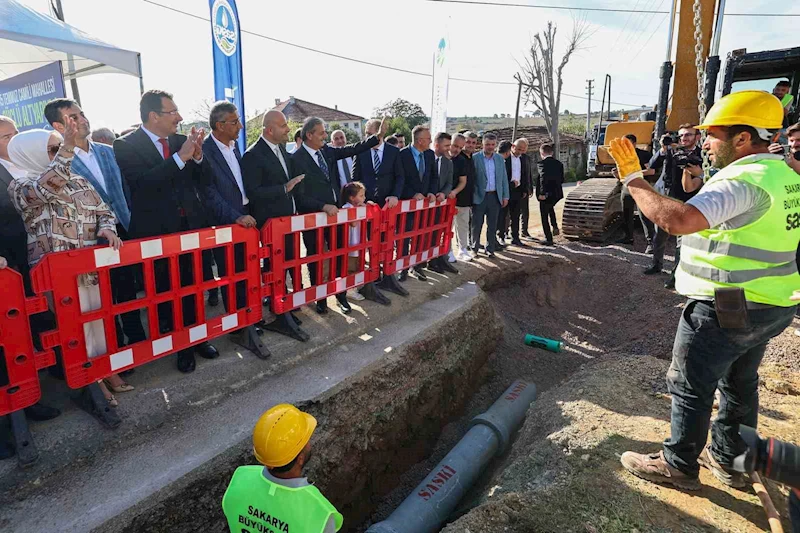 Sakarya’da 25 milyon TL’lik alt yapı yatırımı için ilk kazma vuruldu
