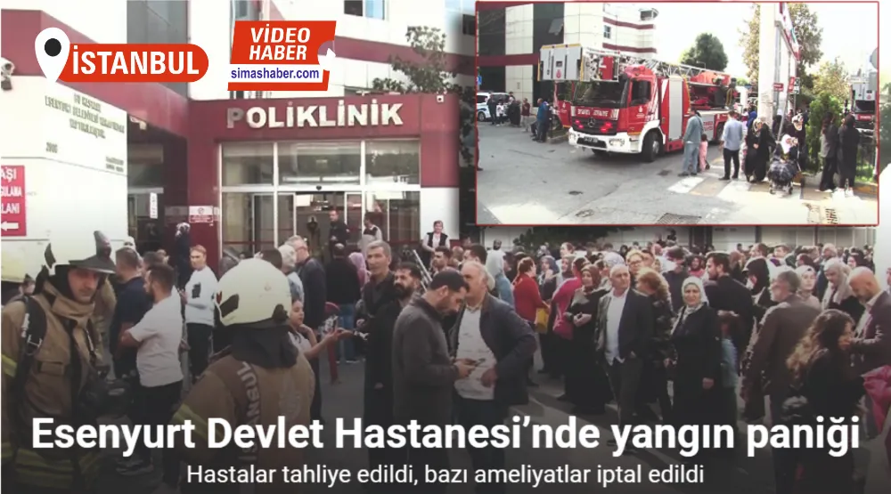 Esenyurt Devlet Hastanesi’nde yangın paniği