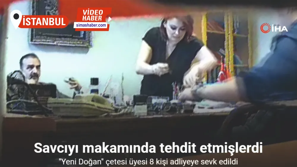 Savcıyı makamında tehdit eden çete üyeleri adliyeye sevk edildi