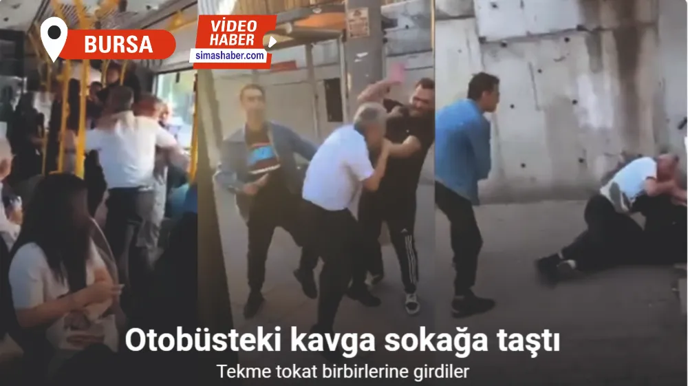 Otobüsteki kavga sokağa taştı