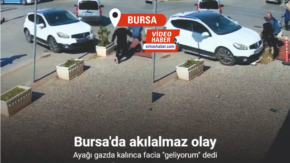 Bursa’da akılalmaz olay...Ayağı gazda kalınca 