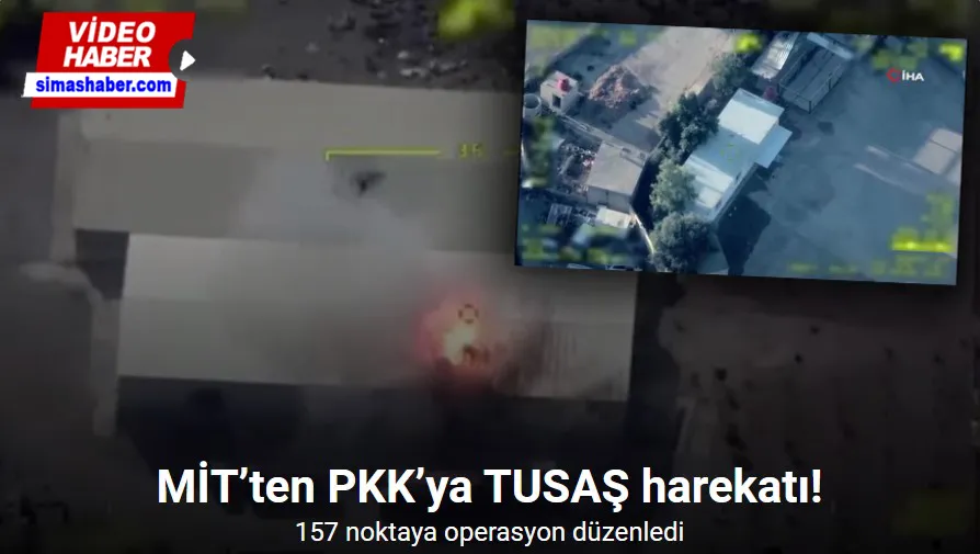 MİT, PKK/YPG’ye ait 157 noktaya operasyon düzenledi