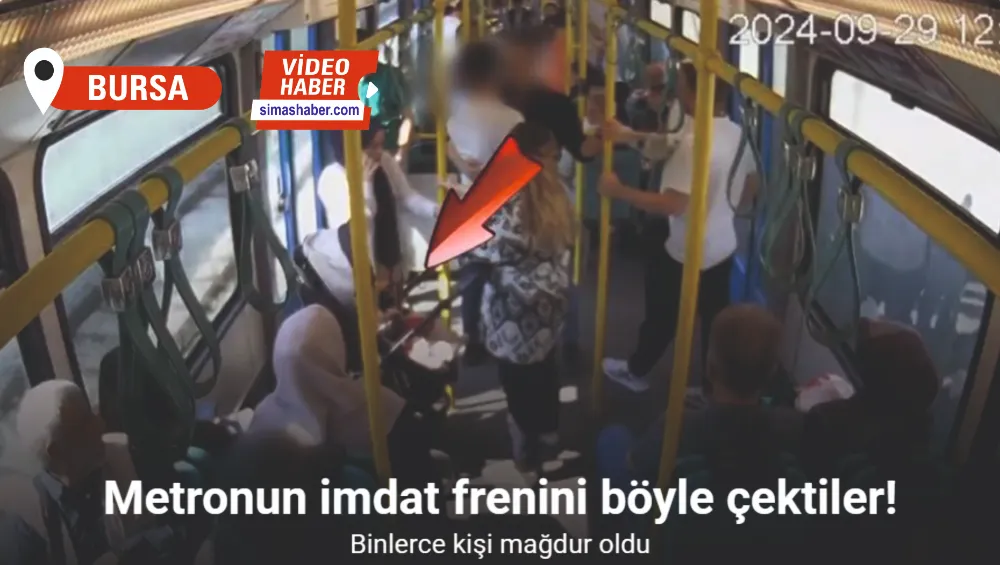 Metronun imdat frenini böyle çektiler binlerce kişi mağdur oldu