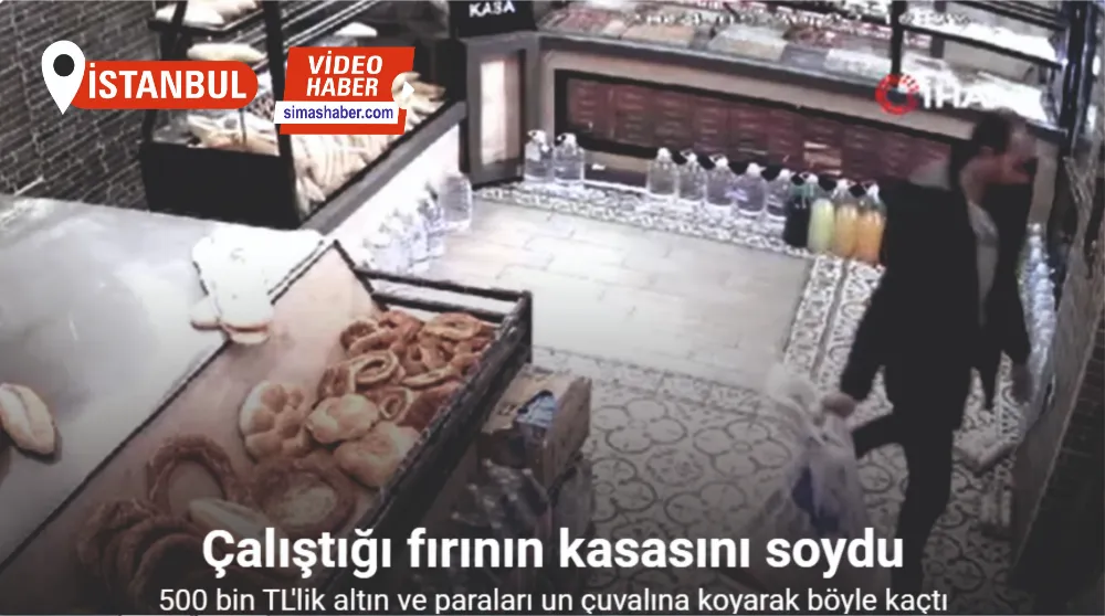 Esenyurt’ta çalıştığı fırının kasasını soydu, o anlar kamerada