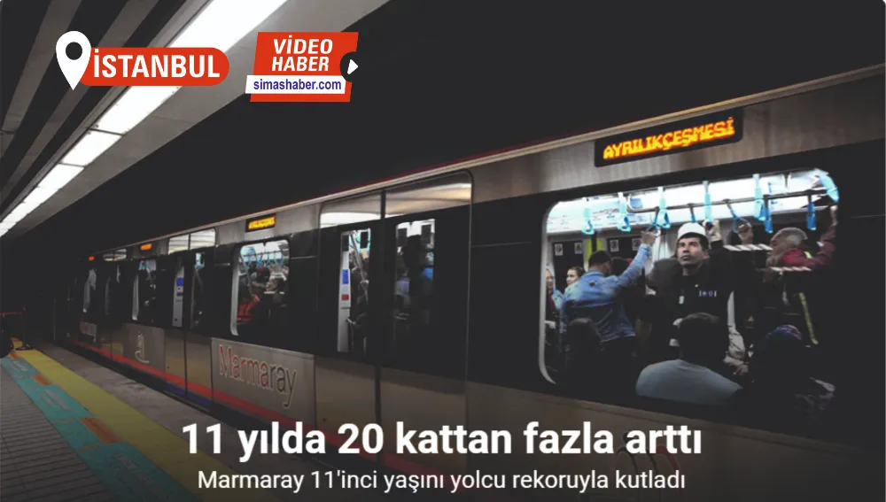 İstanbul’un en yoğun kullanılan geçidi Marmaray 11’inci yaşını yolcu rekoruyla kutladı