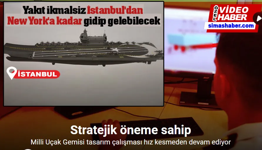 Milli uçak gemisi yakıt ikmalsiz İstanbul’dan New York’a kadar gidip gelebilecek