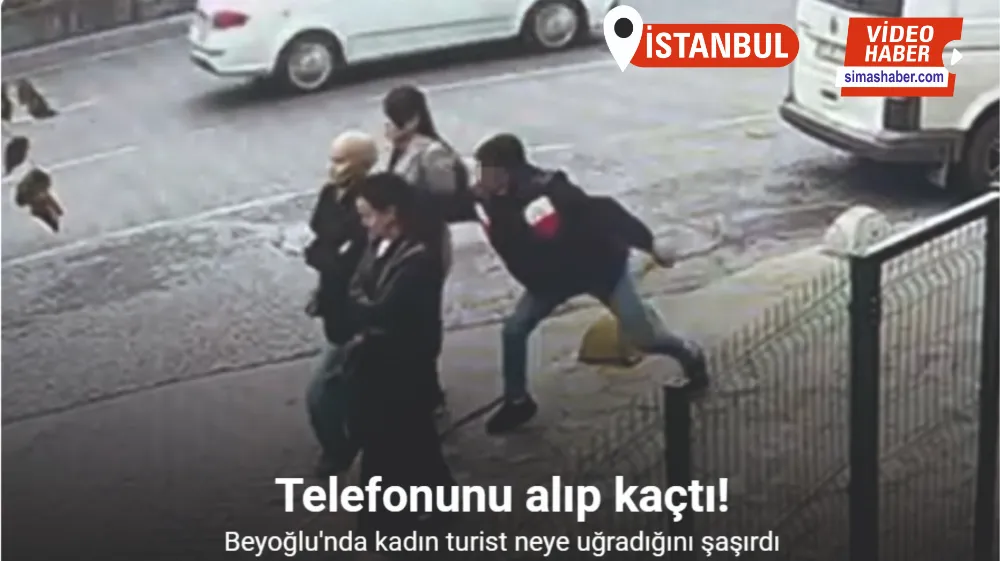 Beyoğlu’nda Türkmenistan’lı kadın turiste kapkaç kamerada