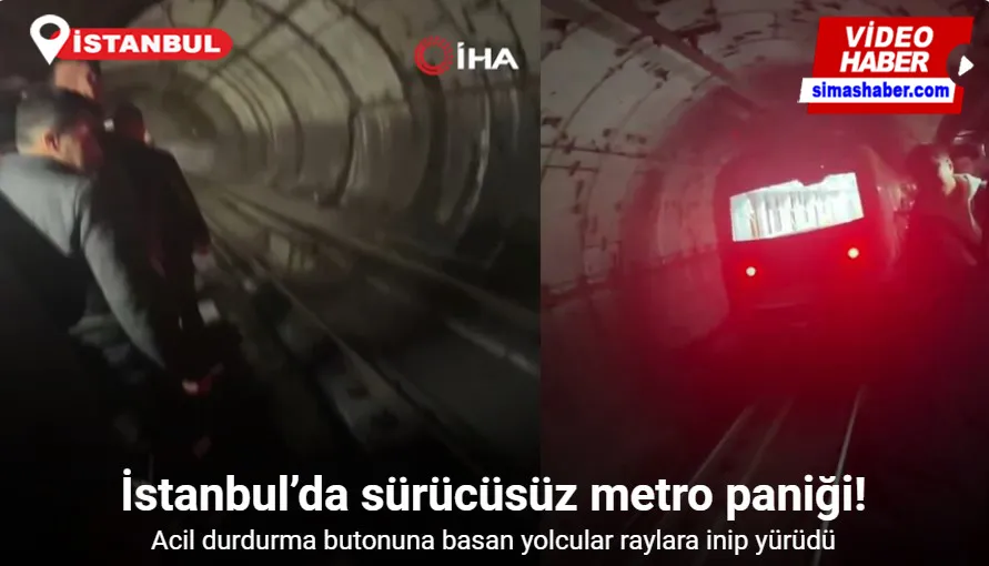 İstanbul’da metro 5 durağı pas geçti, acil durdurma butonuna basan yolcular raylara inip yürüdü