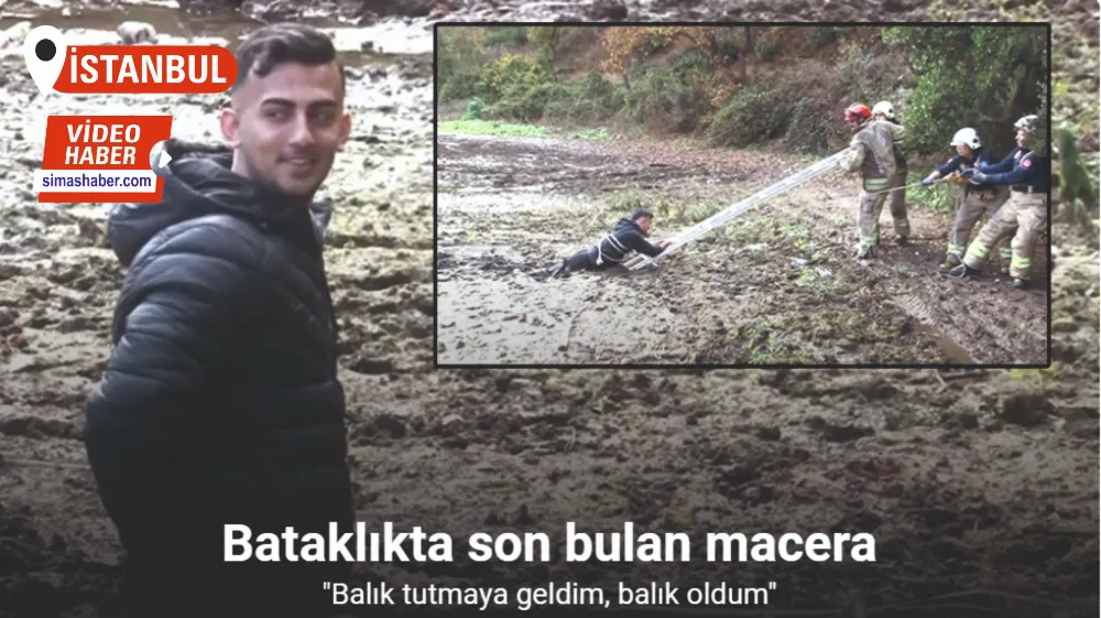 Sancaktepe’de balık tutma macerası bataklıkta son buldu