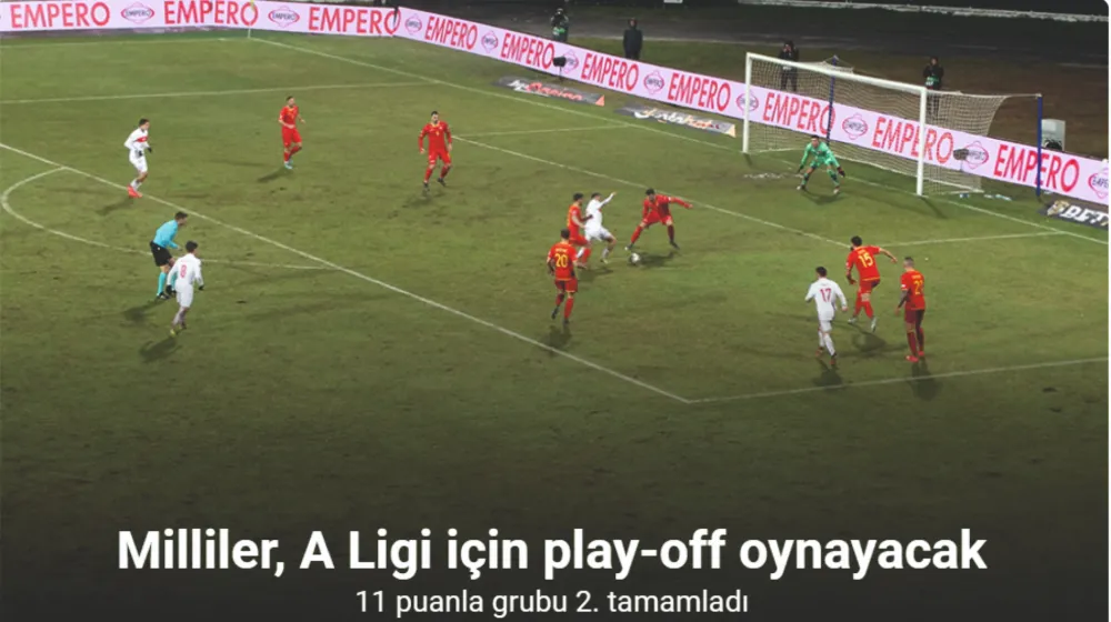 Milliler, A Ligi için play-off oynayacak