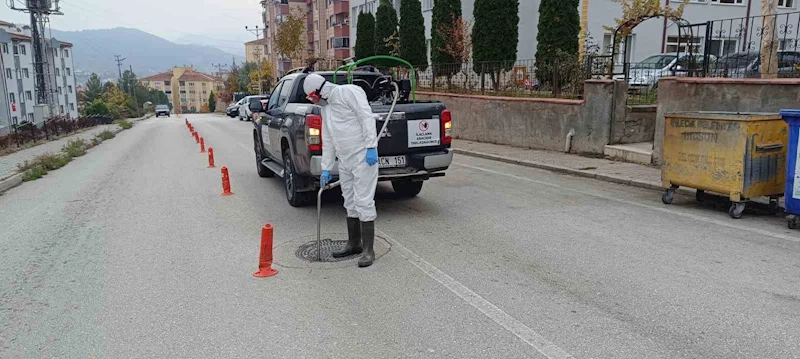 Rögarlarda ilaçlama çalışması yapıldı
