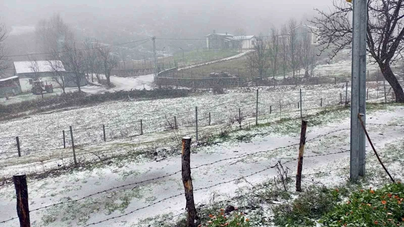 Sakarya’da yüksek kesimlerde kar yağışı başladı
