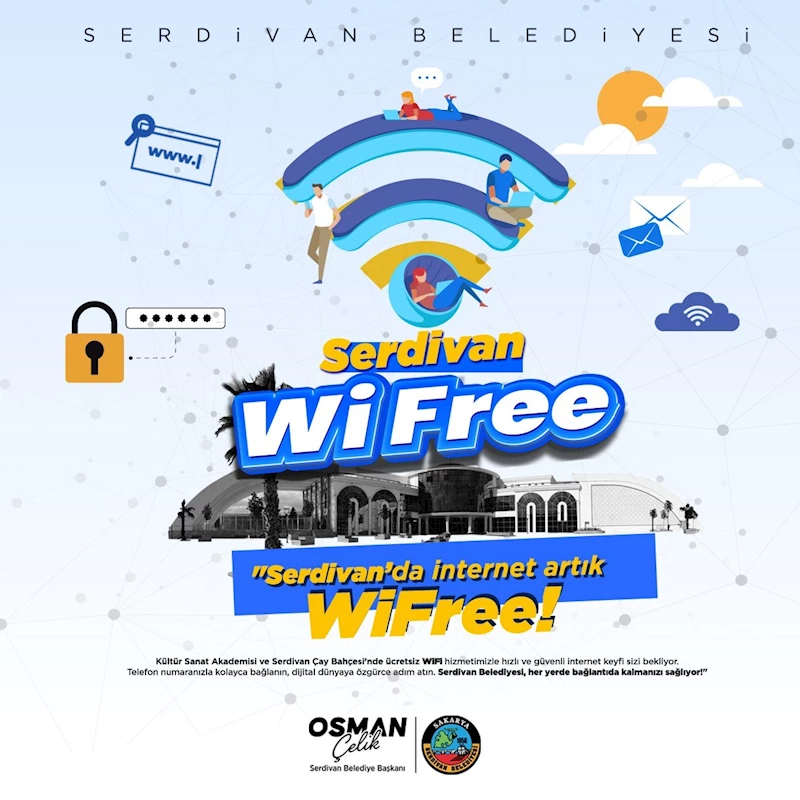 Serdivan’da internet artık Wi-Free
