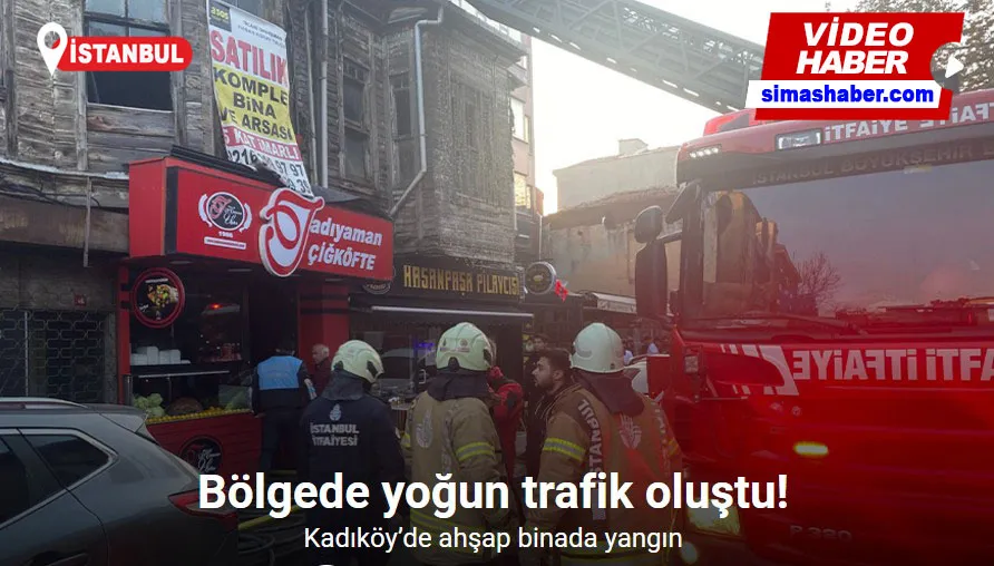 Kadıköy’de ahşap binada yangın