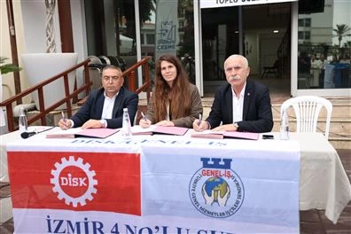 Çeşme Belediyesi İzmir’de DİSK ile Toplu İş Sözleşmesi’ni ilk imzalayan belediye oldu