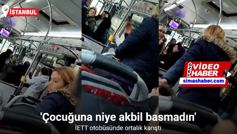 İstanbul’da “Çocuğuna niye akbil basmadın” kavgası kamerada: Otobüste ortalık karıştı, kadın çığlık çığlığa kaldı