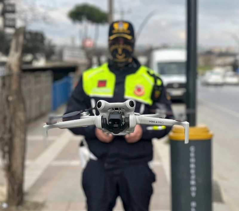 Dron destekli uygulamada sürücülere ceza yağdı
