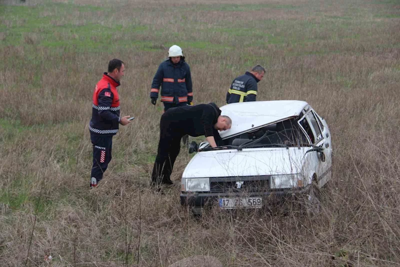 Çan’da otomobil tarlaya uçtu: 2 yaralı
