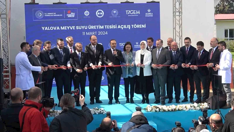 Bakan Kacır, Yalova Meyve Suyu Üretim Merkezi’ni açtı
