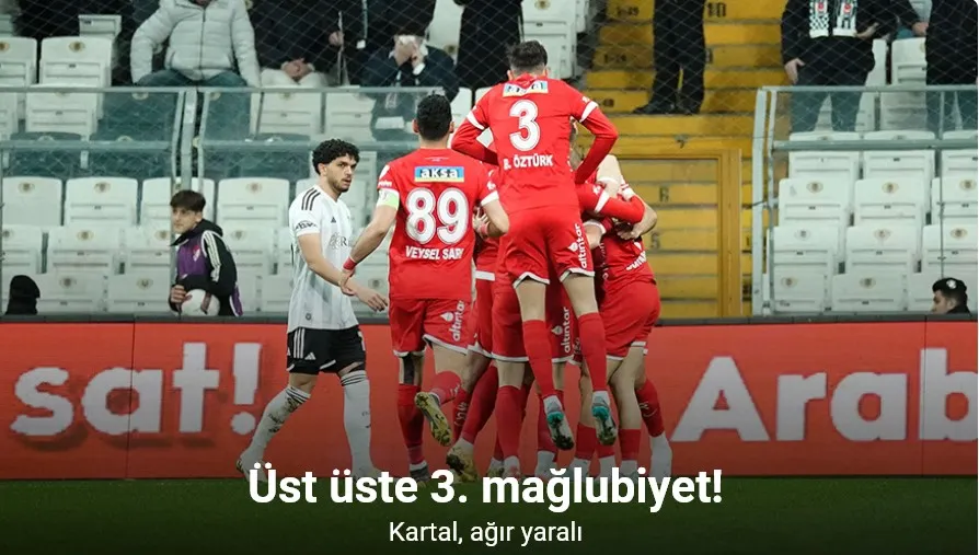 Trendyol Süper Lig: Beşiktaş: 1 - Antalyaspor: 2 (Maç sonucu)