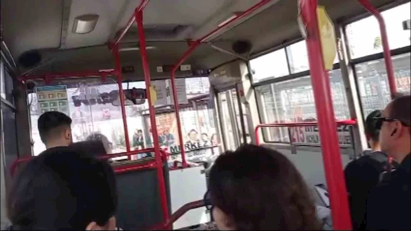 Otobüste bebek arabası kavgası: 