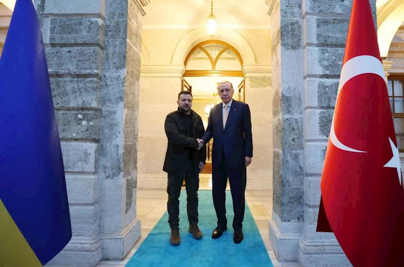 Cumhurbaşkanı Erdoğan, Ukrayna Cumhurbaşkanı Zelenski’yi kabul etti
