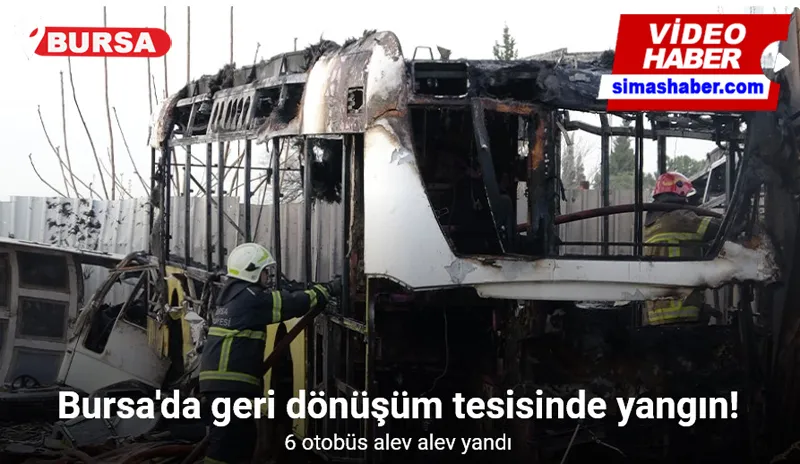 6 otobüs alev alev yandı, siyah dumanlar şehrin her yerinden görüldü