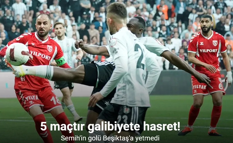 Trendyol Süper Lig: Beşiktaş: 1 - Samsunspor: 1 (Maç sonucu)