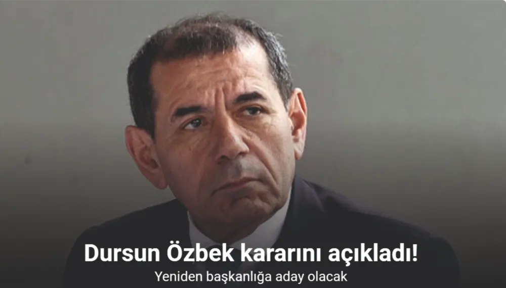 Galatasaray Başkanı Dursun Özbek, 25 Mayıs’ta yapılacak başkanlık seçiminde yeniden aday olduğunu açıkladı.