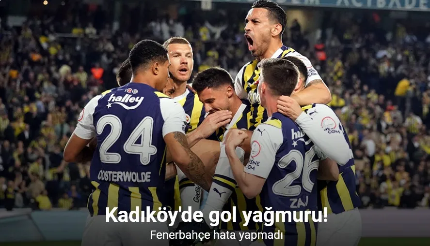 Trendyol Süper Lig: Fenerbahçe: 4 - Adana Demirspor: 2 (Maç sonucu)