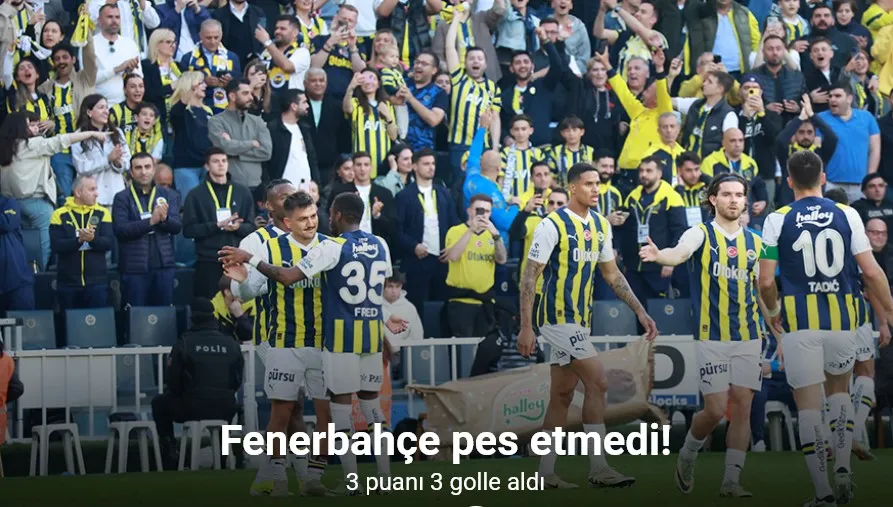 Trendyol Süper Lig: Fenerbahçe: 3 - Kayserispor: 0 (Maç sonucu)