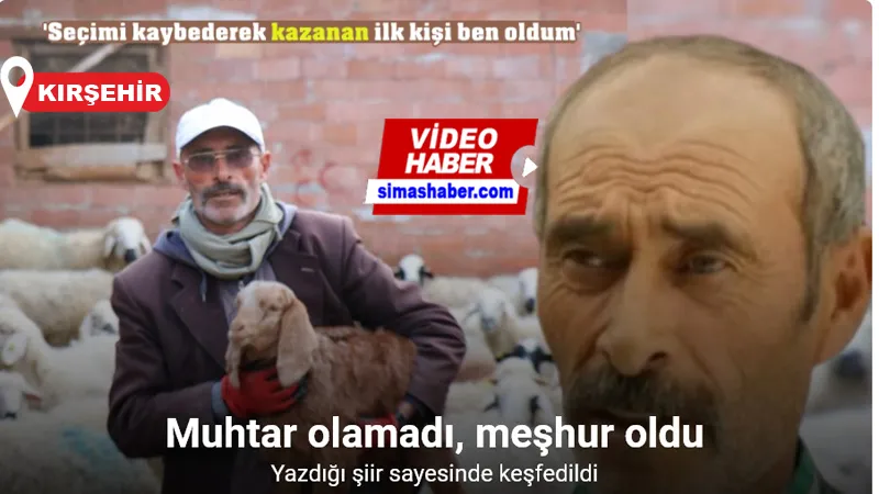 Muhtar olamadı, meşhur oldu